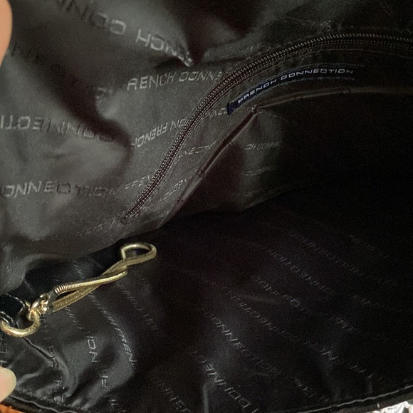 Black clutch bag, French Connection - Picture 6 of 8